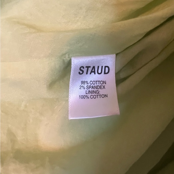 🍏Staud Lime Green Tiered Mini Dress🍏 - Picture 6 of 6